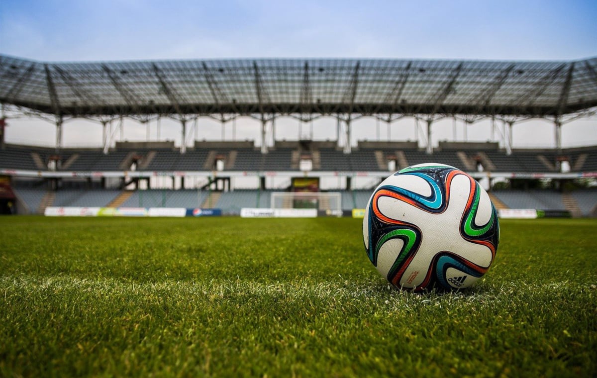 Fußball Rasen Stadion