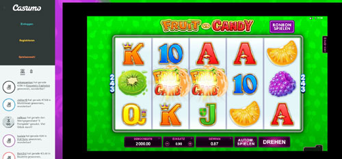 Fruit vs Candy Automatenspiel