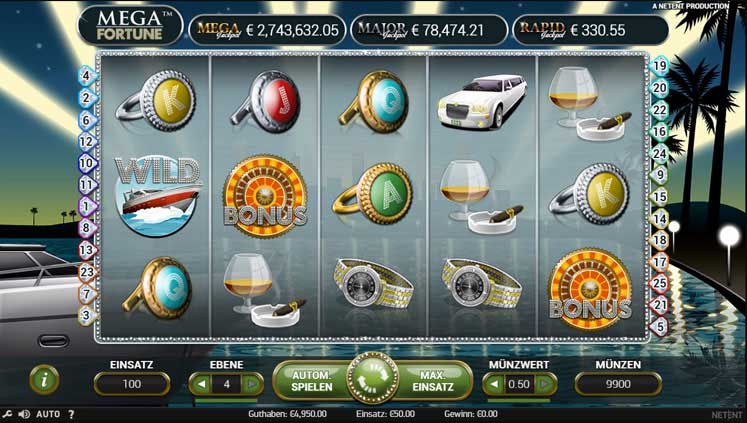 Mega Fortune Progressive Jackpot