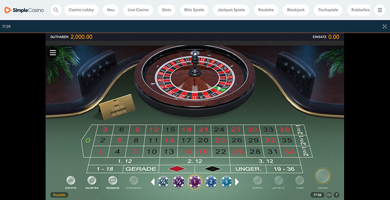 Simplecasino Live Roulette