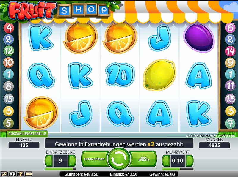 Fruit Shop Spielautomat